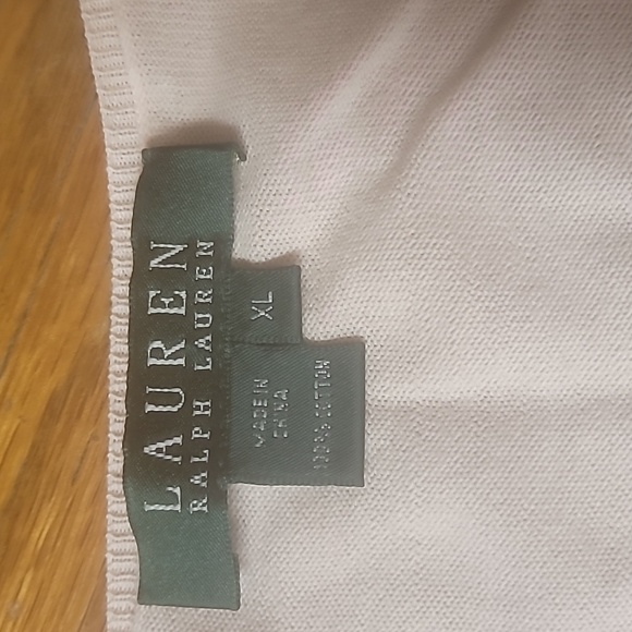 Womens XL Ralph Lauren sweater knit shell tank - Picture 2 of 3